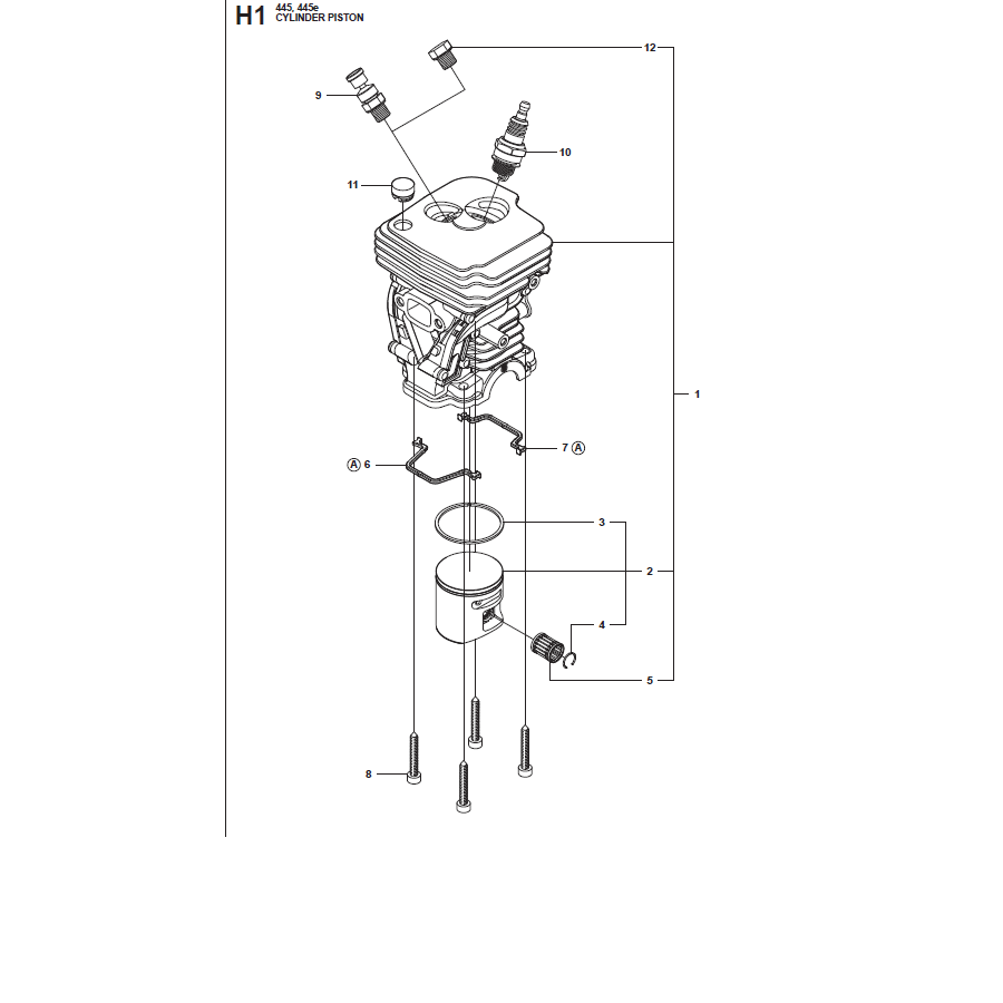 Piston Cylindre 450, 450e