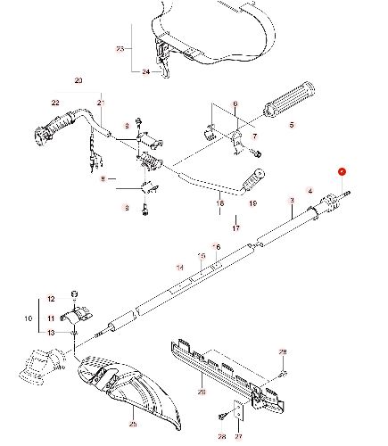 Manette de gaz complète MX27EH