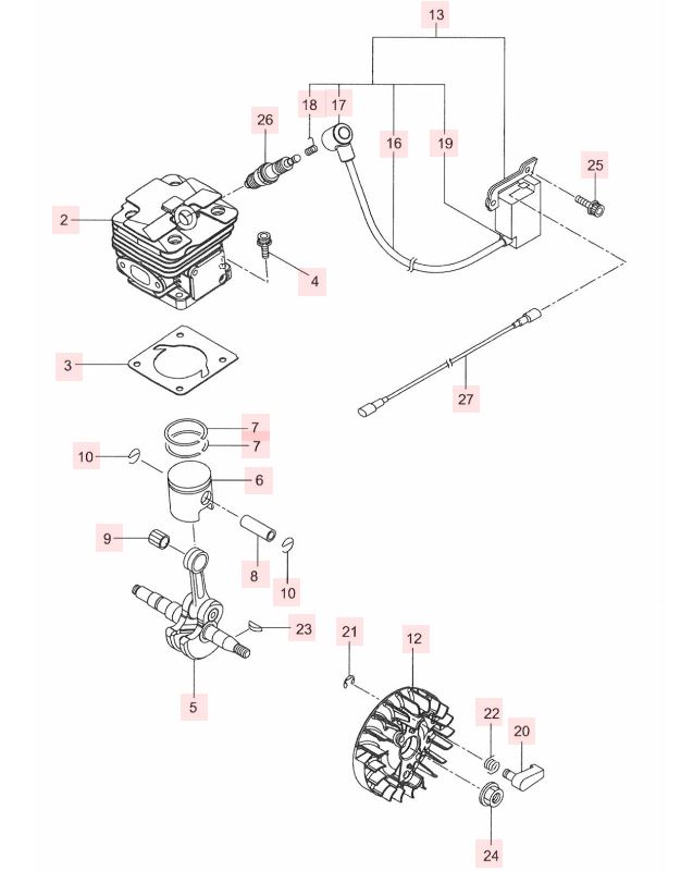 Cylindre piston MCV3501S